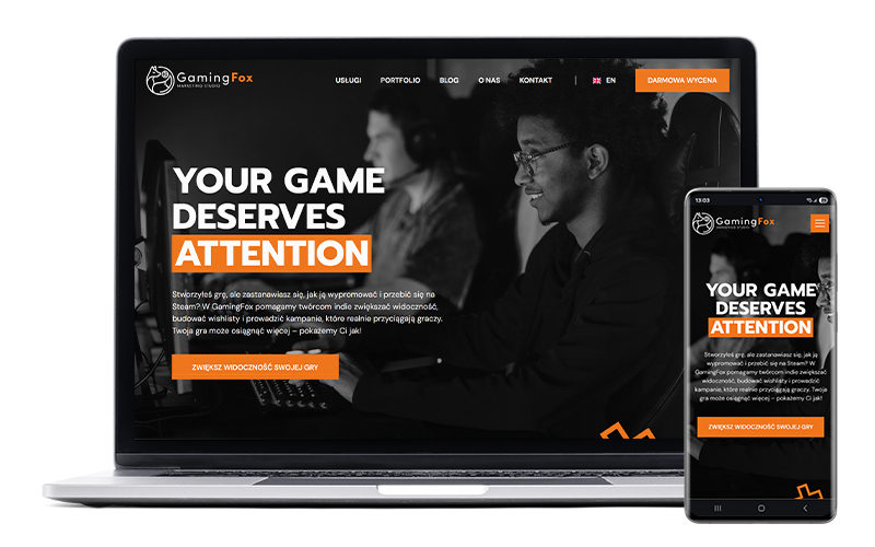 GamingFox – Marketing 360° dla Indie Games | Mati Projektuje