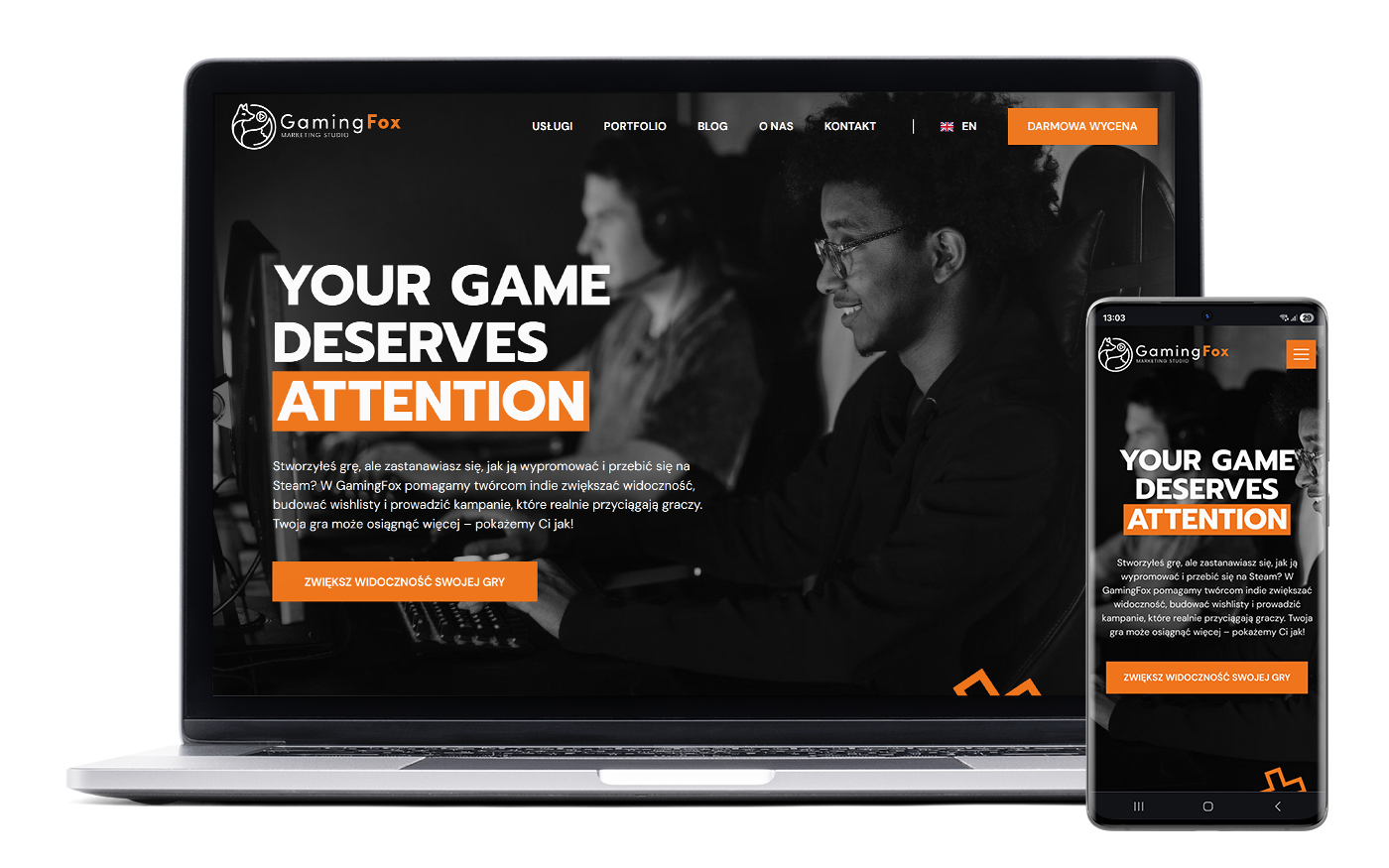 GamingFox – Marketing 360° dla Indie Games | Mati Projektuje